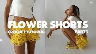 Thumbnail: TUTORIAL | CROCHET FLOWER MINI SHORTS by belina PART 1/2 ⭐️ BELINA BELLWOOD