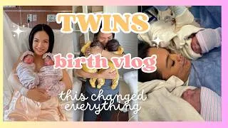 Thumbnail: TWIN BIRTH VLOG | Our Labor & Delivery Story (Emotional + Real)