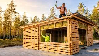 Thumbnail: Man Build 2 Garages from Pallets | FULL Build