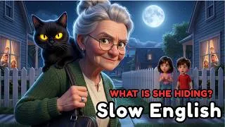 Thumbnail: There's Something Strange About Our Neighbor😱 | Is She a Witch | Slow English Stories (A2)