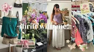 Thumbnail: thrift with me!! 💐 spring inspired colorful finds ˚˖𓍢ִִ໋🌼✨˚˖ .
