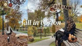 Thumbnail: a solo trip to boston in the fall 🍂✨⋆˚࿔