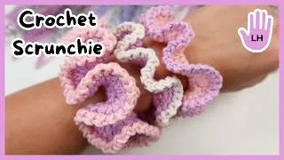 Thumbnail: LEFT HANDED CROCHET: Perfect Beginner Crochet Scrunchie Pattern | Two Sizes