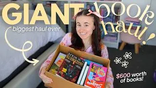 Thumbnail: LET'S DO A GIANT BOOK HAUL!! 😱📖⭐️ | over $600 worth of books! new releases, special editions + more