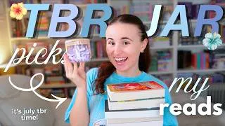 Thumbnail: TBR JAR chooses my JULY TBR!! ✨😱🦋📖⭐️