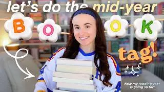 Thumbnail: MIDYEAR BOOK TAG! ⭐️📖🦋🏷️  (new favourite authors, 5 stars, disappointments + more)