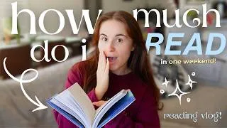 Thumbnail: how many pages can i read in a WEEKEND?! 🫧🍉📖🧚🏼 | spoiler-free reading vlog!!