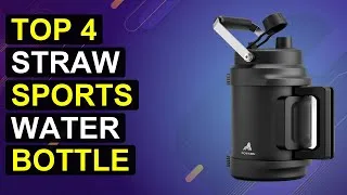 Thumbnail: Top 4 Straw Sports Water Bottle | Sipper Straw Sport Bottle