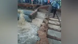 Thumbnail: FLOODS: Road connecting to West Nile cutoff along Olwiyo- Pakwach road