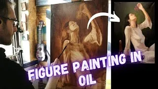 Thumbnail: 'The Lady in White' - Oil painting time lapse