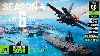 Thumbnail: Battlefield 6 Season 4 - RTX 5050 Laptop - Overkill, High Settings & MFG Tested!