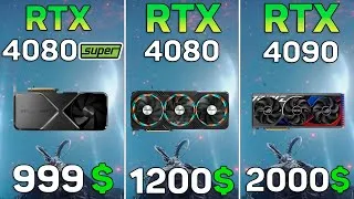 Thumbnail: RTX 4080 SUPER VS RTX 4080 vs RTX 4090 - Waste of Sand ?