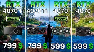 Thumbnail: RTX 4070 Ti SUPER vs RTX 4070 Ti vs RTX 4070 SUPER vs RTX 4070 - Watch This Before Buy!