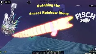 Thumbnail: Catching the *Rarest* Rainbow Bloop fish with secret Lullaby Rod in #Fisch Roblox