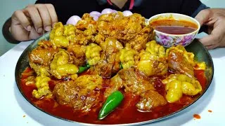 Thumbnail: Full Thali, Oily Oily 😱 Mutton Fatty Belly, Mutton Fat Curry Rice Eating | Best recipe Mukbang Food