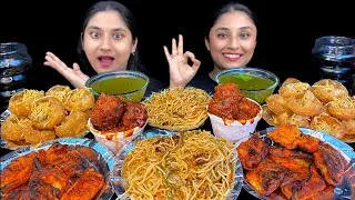 Thumbnail: Street Food Khake Bohot Maza Aya Panipuri,Manchurian, Chowmin, Tandoori Momo Eating Challenge