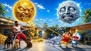 Thumbnail: Franklin Shinchan Found A Dangerous Scary Moon Near Their House | Gta V Bangla Gameplay