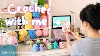 Thumbnail: ✿ Cozy crochet vlog 🎀 making turtles, mini Dinos & miffy and trying my Caydo electric yarn winder!