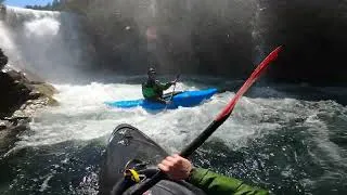 Thumbnail: Probably too low. Kayaking Lower Lewis Falls, WA. (322cfs)