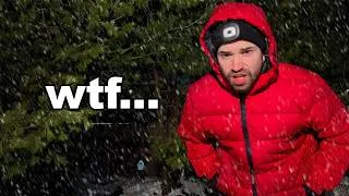 Thumbnail: extreme solo winter camping in my mommy's backyard