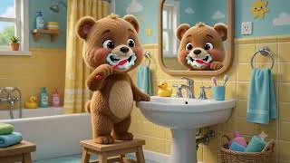 Thumbnail: Good Morning Routine with Benny Bear! ☀️ | Healthy Habits for Kids