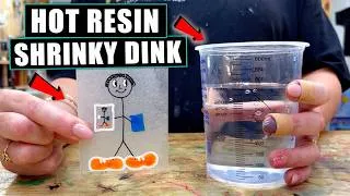 Thumbnail: You Won't BELIEVE What Happens To Our SHRINKY DINK In Hot Resin! - Maker Month Ep.16
