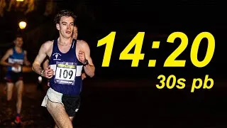 Thumbnail: Running a 30 second 5k PB (14:20 at Battersea Park)