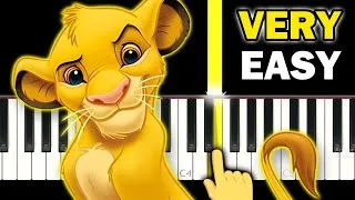 Thumbnail: The Lion King - I Can’t Wait To Be King - VERY EASY Piano tutorial