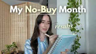 Thumbnail: My No Buy Month Challenge | Results are IN…