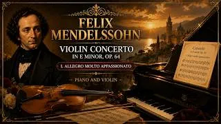 Thumbnail: Felix Mendelssohn ~ Violin Concerto in E Minor, Op. 64 – I.Allegro molto appassionato Piano & Violin