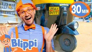 Thumbnail: Blippi LOVES A Rickshaw Ride | Classic Blippi Adventures | Vehicle Videos for Kids | Moonbug Kids