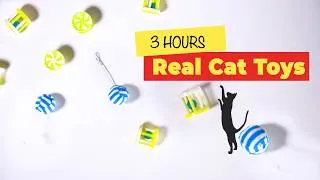 Thumbnail: 😻 3 HOURS of Hunting Fun! Realistic Cat Toy 🧶🎱 60FPS 3D Audio – Instant Cat Obsession!