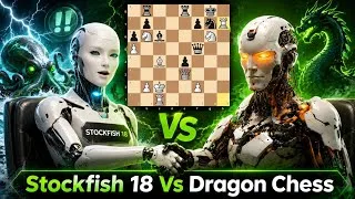 Thumbnail: Stockfish 18 Sacrifices Three Kingside Pieces Back to Back to Dismantle Dragon