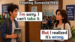 Thumbnail: 👉10 Real-Life English Conversation & Speaking Practice | Meeting Someone First