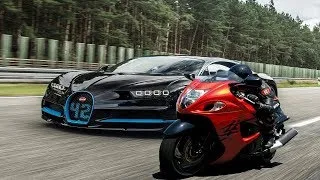 Thumbnail: Suzuki Hayabusa vs Bugatti Chiron Best Competition