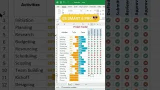 Thumbnail: Create an automated Project Tracker from Scratch in 3 Mins | AI Excel Tutorial