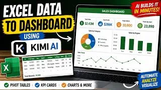 Thumbnail: KIMI AI Builds Excel Dashboards Automatically! Save Hours of Work