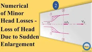 Thumbnail: Numerical of Minor Head Loss - Loss of Head Due to Sudden Enlargement