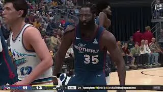 Thumbnail: Karl Malone vs Joel Embiid 1st half Jazz vs 76ers