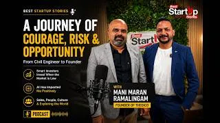 Thumbnail: A journey built on courage, calculated risks, and constant learning. 🎙️