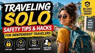Thumbnail: Traveling Solo Safety Tips and Hacks for Independent Travelers (9 Minutes)