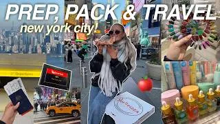 Thumbnail: PREP, PACK & TRAVEL WITH ME TO NEW YORK CITY! 🍎🗽🚕 | Nails, Lashes, Shopping, Packing, Travel Day