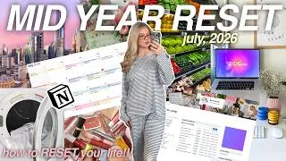 Thumbnail: the ultimate MID YEAR RESET! ⭐️ (how to reset your ENTIRE life) cleaning, goals, planning, etc! 💕