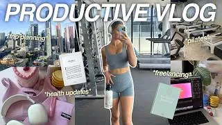 Thumbnail: DAY IN MY LIFE (productive vlog) ⭐️ | Pilates, Freelancing, Health & Travel Updates, Etc! 💕