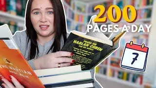 Thumbnail: I Tried Reading 200 Pages Every Day for a Week (It Got Out of Hand) 🫠📚