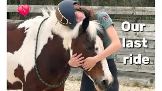 Thumbnail: My last ride on my loan pony 😕💔