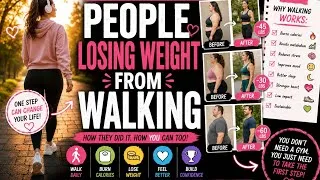 Thumbnail: People Who Lost Weight by Walking 🚶‍♀️✨ | Real Stories That Will Motivate You