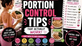 Thumbnail: Portion Control Tips That Actually Work 🍽️✨ | Eat What You Love Without Overeating
