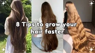 Thumbnail: How I Grow My Hair FASTER *NATURALLY* | 8 Haircare Secrets