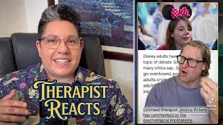 Thumbnail: Therapist REACTS to Disney Adult TikToks - Here's What Psychology Says